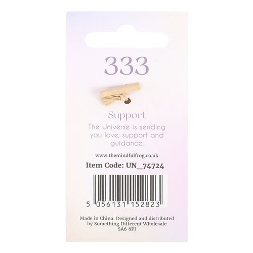 333 Angel Number Keyring